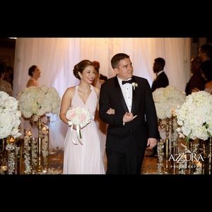 Dessy Jersey Twist Dress Bridesmaid Like New